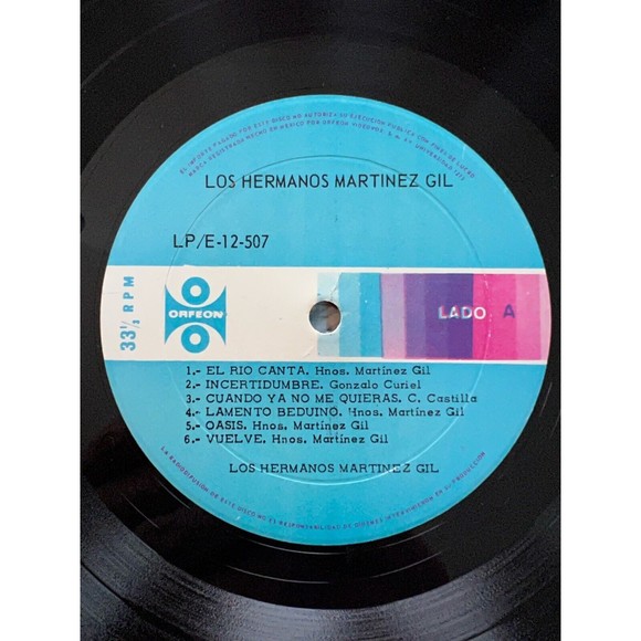 Los Hermanos Martinez Gil LP Orfeon LP-12-507 Shrink EX Import Mexico - Picture 5 of 7